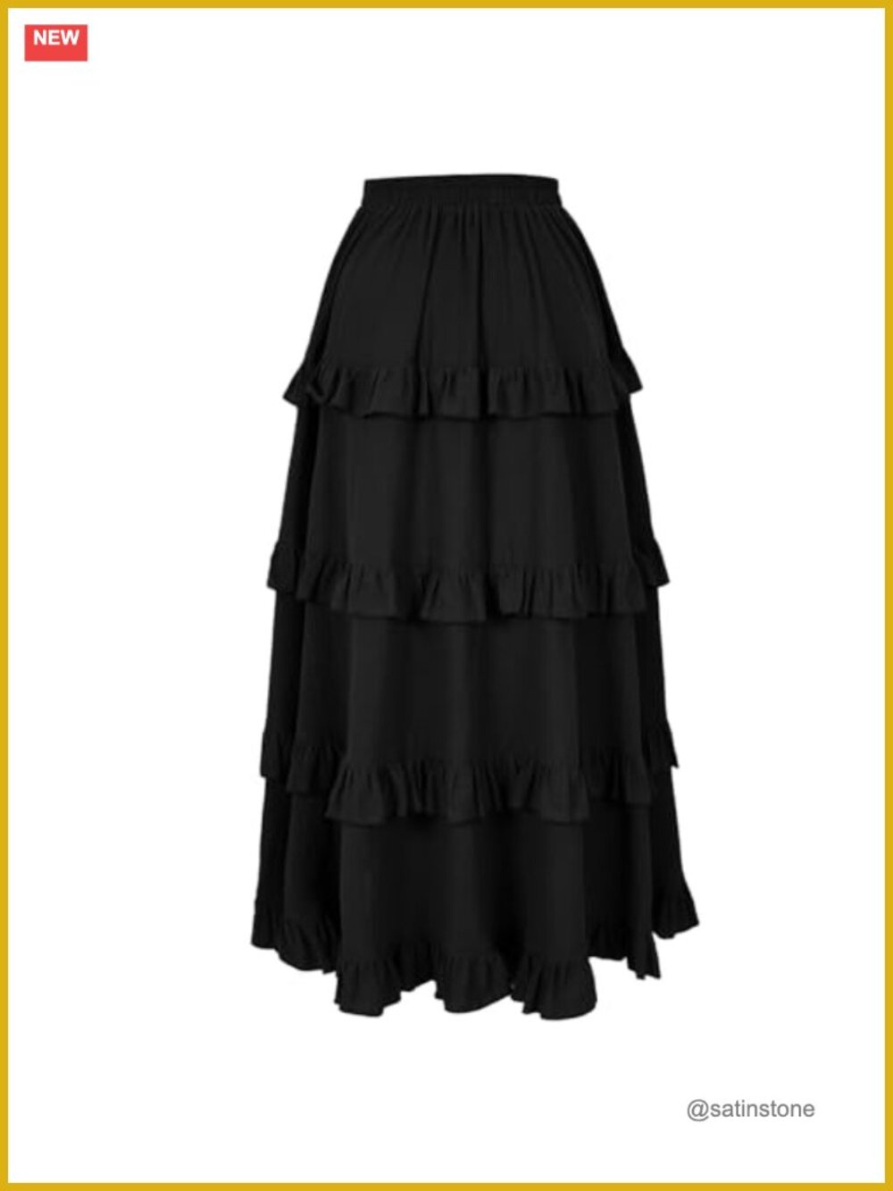 Gothic Steampunk High Low Ruffle Skirt Drawstring Renaissance Pirate - Picture 5 of 5